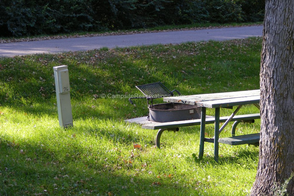 Campsite 076 in Marble Beach State Park Campground at Marble Beach